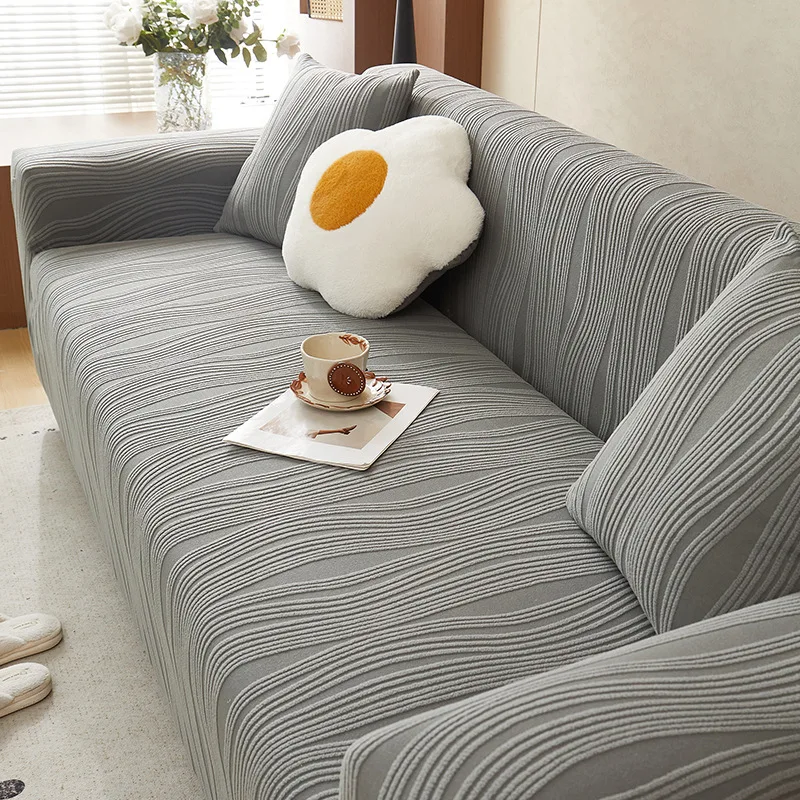 

Вязаный жаккардовый чехол для дивана, универсальный, всесезонный, новый, полностью закрывающий, защита от царапин кошек, покрывало-накидка на диван