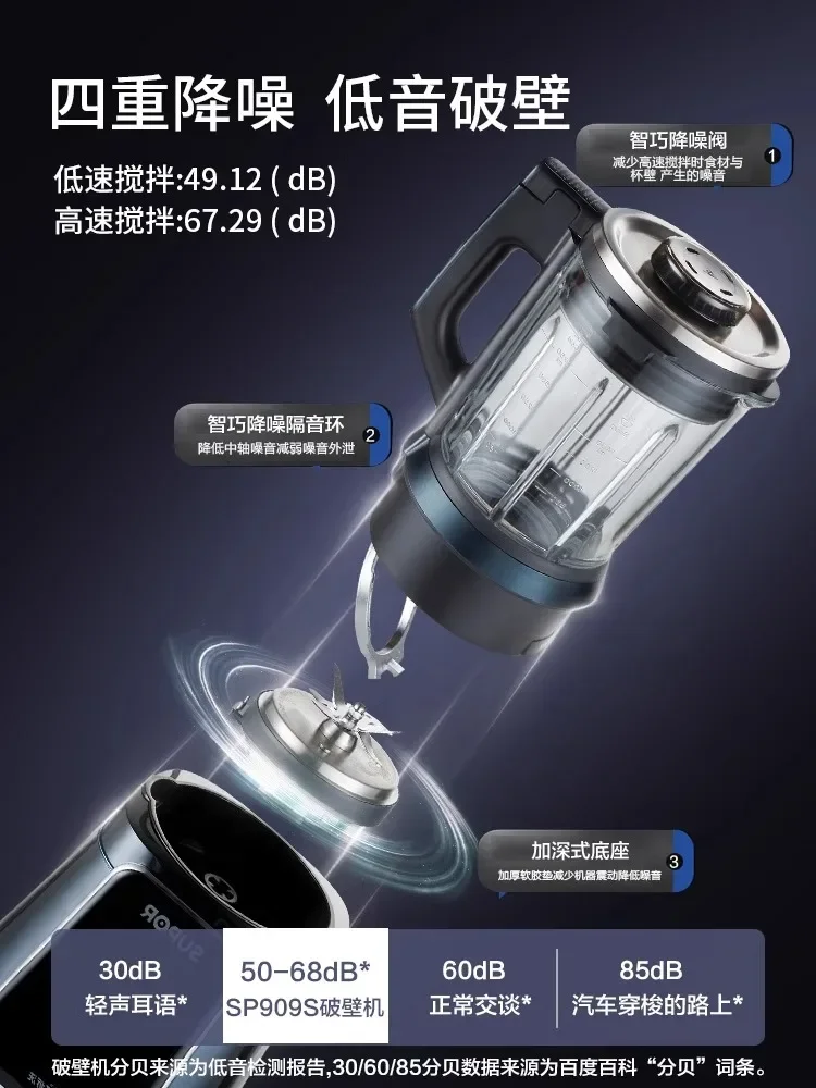 

Съемный блендер SUPOR 220 В, малошумный многофункциональный аппарат для приготовления соевого молока, кухонный комбайн для домашнего использования FL