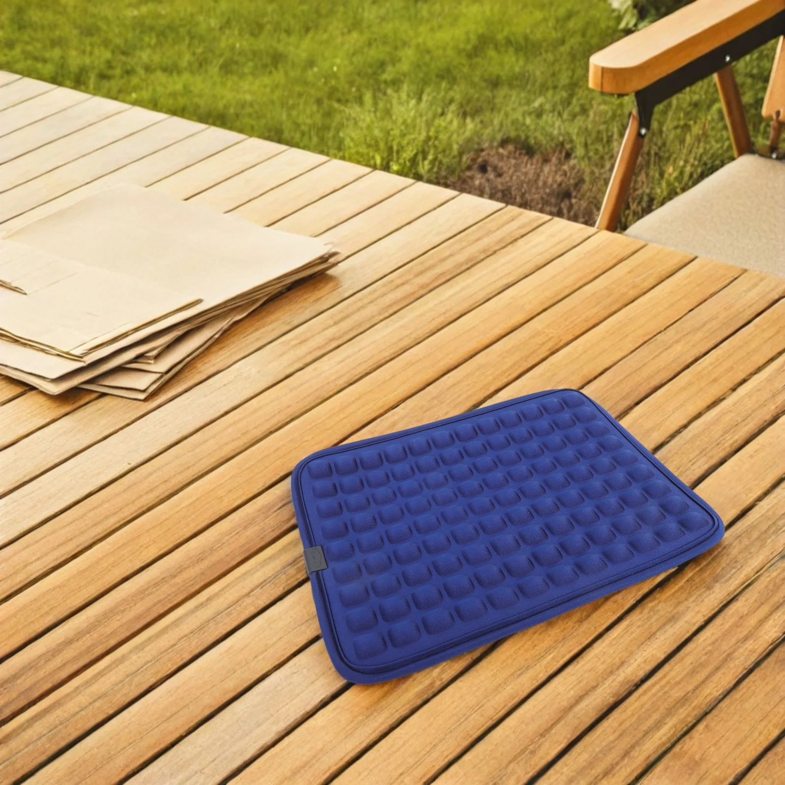 

1pc Portable Fishing Seat Cushion Gel Filled Comfort Outdoor Camping Chair Pad Travel Foldable Car Office Cooling Sit