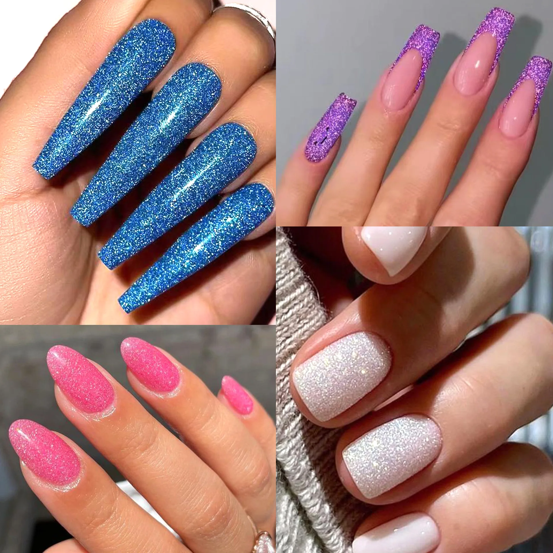 2025 Nuova manicure luminosa che indossa gioielli fai da te fatti a mano con aurora per unghie