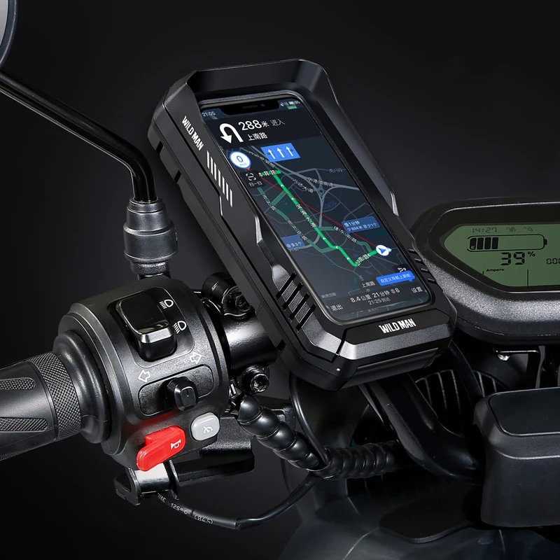 2023 New Waterproof Bicycle Motorcycle Phone Holder Touch Screen Handlebar Mobile Phone Bag for 5.5\'\'-6.7\