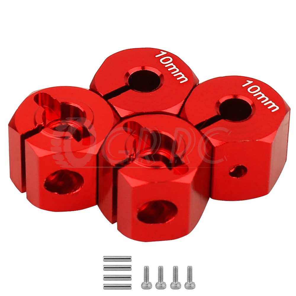 4Pcs Aluminum Alloy 8/9/10/11/12mm Wheel Hex Drive Adapter Hexagon 12mm for Axial SCX10 HSP HPI Tamiya 1/10 RC Car Model Part