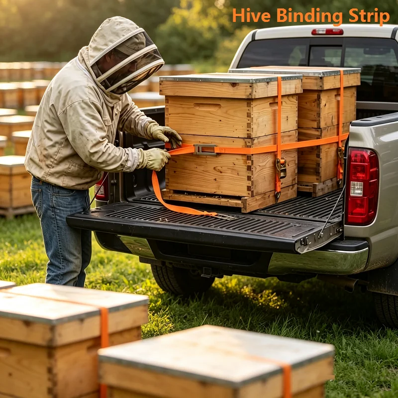 Portable Hive Binding Strips Bee Hive Strap Tie Down Fixing Beehive Belt Buckle Beehive Fixed Tightening Bee Box Beehive Moving
