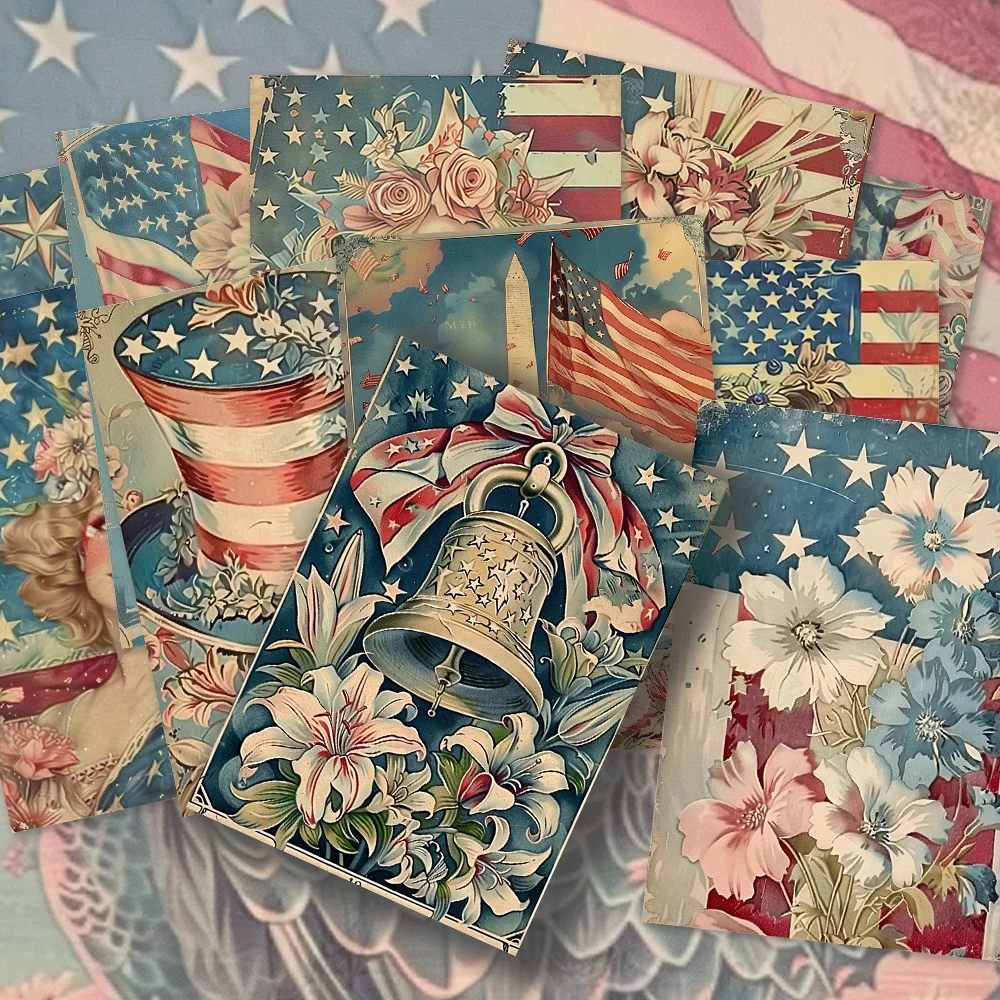

32pcs, American retro patriotic themed Postcards,Birthday/Anniversary Gifts,Collectibles,Suitable for Gift Giving,Can be Mailed.