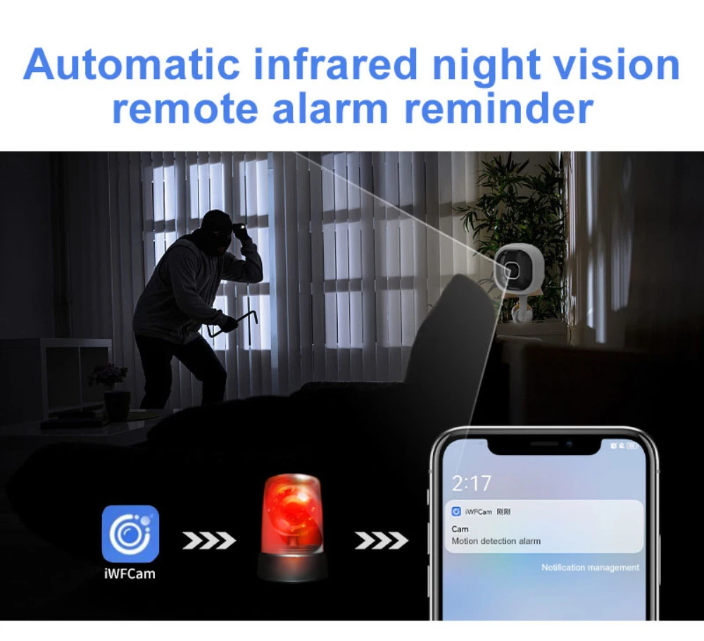 Mini Smart Camera WiFi Remote Wireless Monitoring 1080p Ip Camara Wifi Security Protection Surveillance Cameras