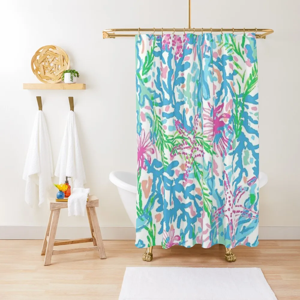 

BEAUTIFUL SEAWEED Shower Curtain Anti-Mold Waterproof Shower Waterproof Fabric Shower Bathtub Curtain