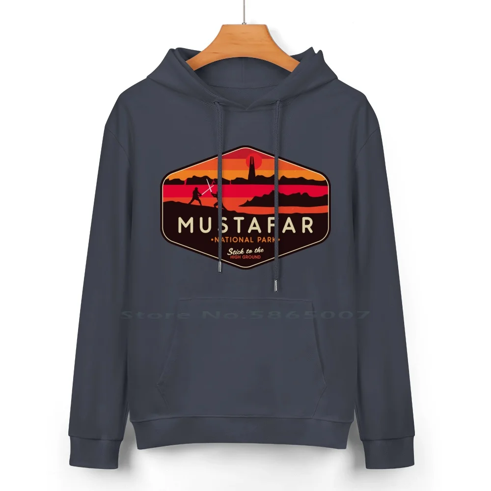 Mustafar National Park Pure Cotton Hoodie Sweater 24 Colors Planets Location Luke Skywalker Tatooine Stocking Filler Art