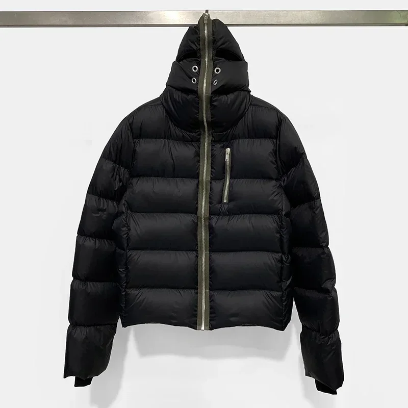 24ss Winter neu in Rick Herren jacken y2k Reiß verschluss Kapuze 90% Gänse daunen Owens Daunen jacken Streetwear dicke warme ro warme Mäntel