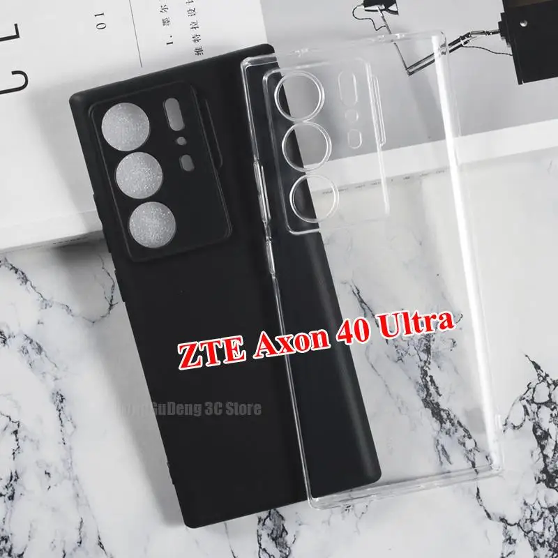 Full Camera Protection Case For ZTE Axon 40 Ultra Funda Soft TPU Transparent Phone Shell For ZTE Axon40 Ultra 6.8