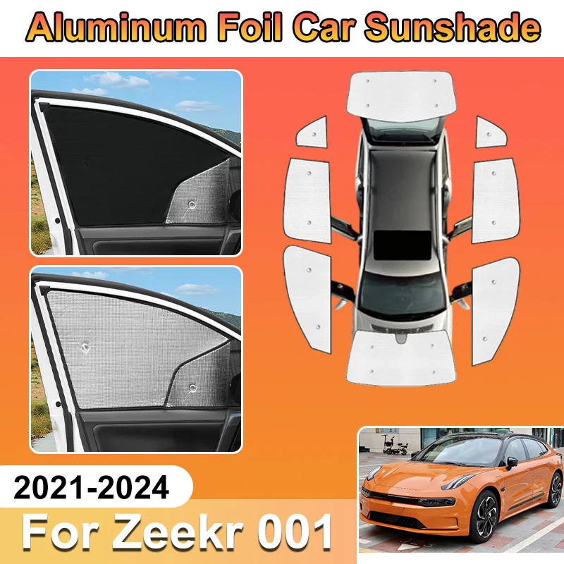 

For Geely Zeekr 001 Accessories 2024 2023 2022 2021 Car Coverage Shade Window UV Protector Cover Aluminium Foil Sun Visor Baffle