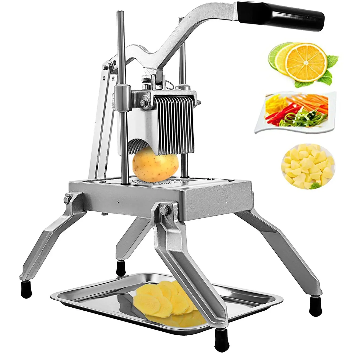 

Commercial manual stainless steel onion fruit and vegetable potato lemon slicer