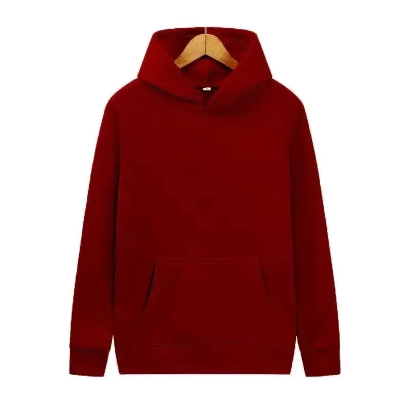 Blank Fleece Fashion Hoodies Men Pull Over Wholesale Hooded Sweatshirt Unisex Cheap Solid Hoodie In Bulk Sudaderas Con Capucha