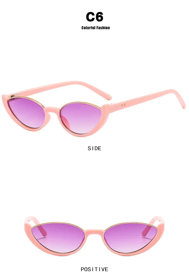 Damen-Sonnenbrille mit halbem Rahmen, Metallscharnier, personalisierte Avantgarde-Sonnenbrille und Accessoires – Detail 14