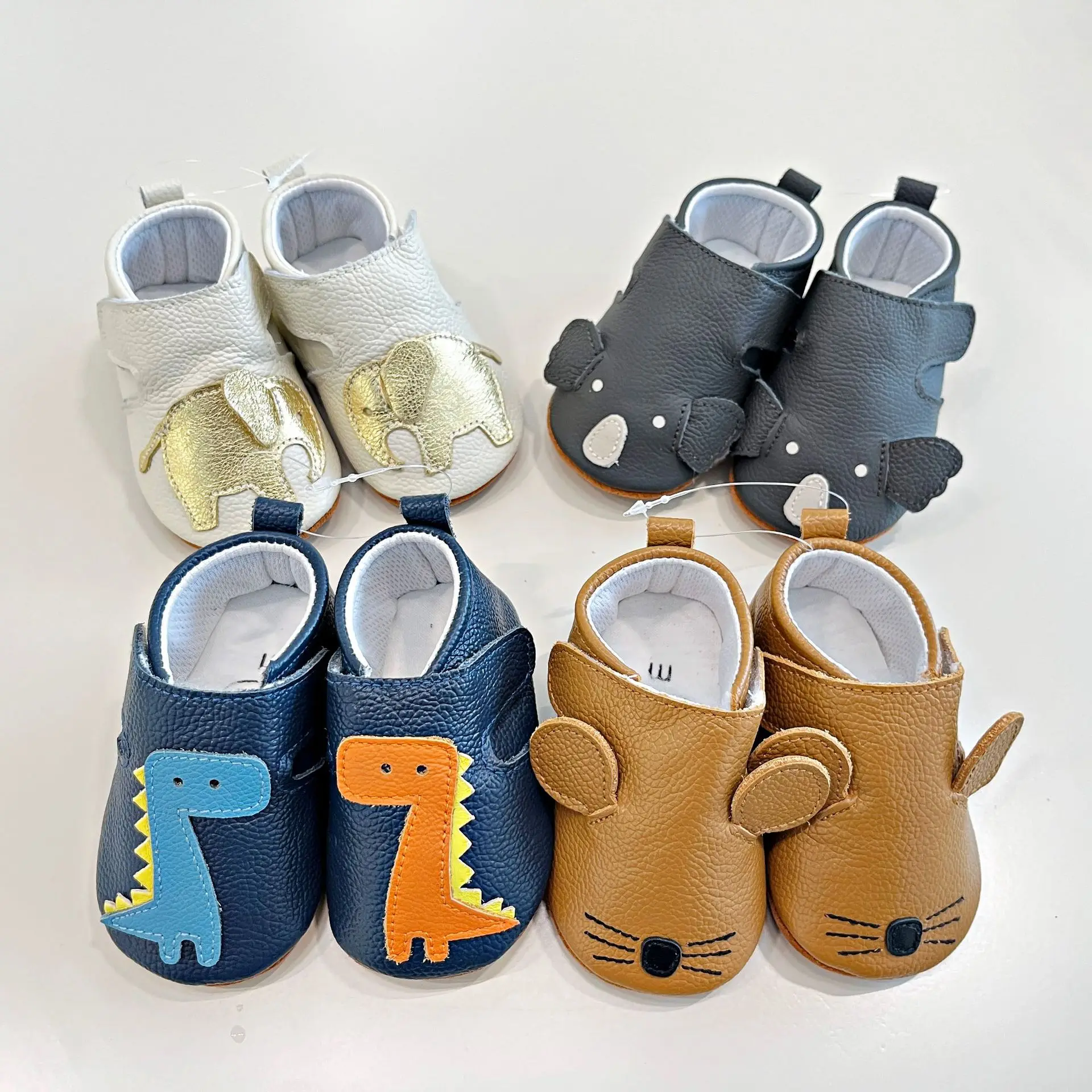 

Baby Crib Shoes Girl Boy Toddler Casual Leather Shoes Newborn Infant Animal Barefoot Shoes For First Steps Sapato Loafers Items