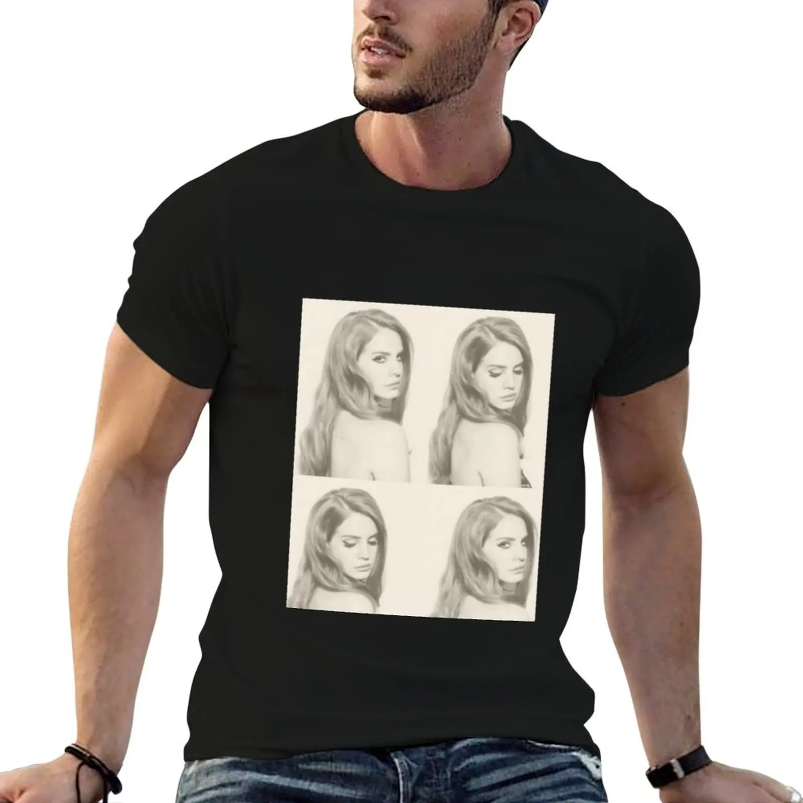 

t shirt t-shirt oversize REY shirts LANA mug poster summer T-Shirt anime t man DEL sticker