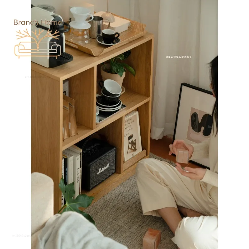 Ziyin card top bookshelf solid wood shelf floor combination module creative bay window storage multi-capacity locker