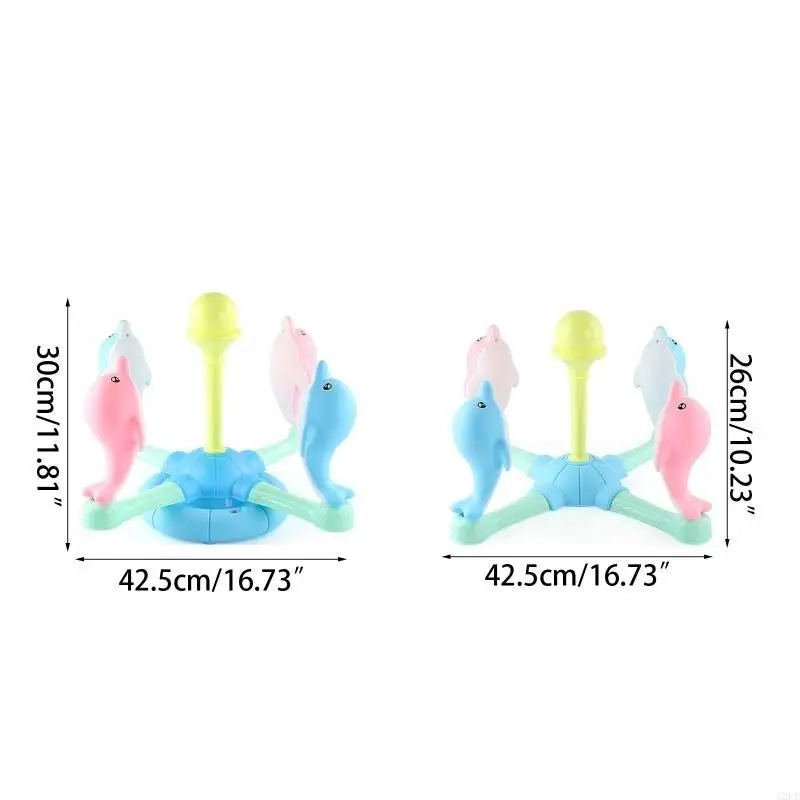 Toss & Throw Game Dolphin for Parents Children Assembly Funny Board Game Toy Toddler Indoor Table Activity Playset A2UB
