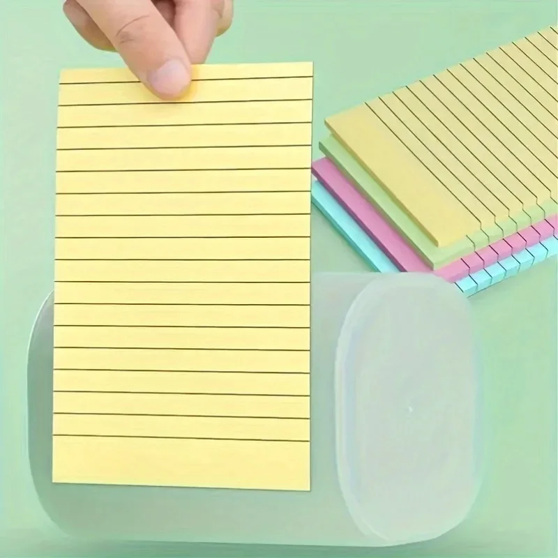 

200Sheets Scribed Sticky Notes Notepad Colorful Index Tabs Bookmark Memo Pad Page Marker Student School Stationery Office Supply