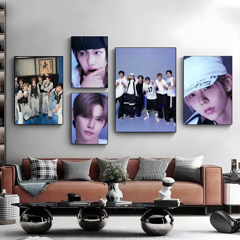 Famous Kpop R-RIIZE Poster Modern Minimalist Wall Art Prints for Bedroom Living Room Aesthetic Contemporary Decor Gift - view 2