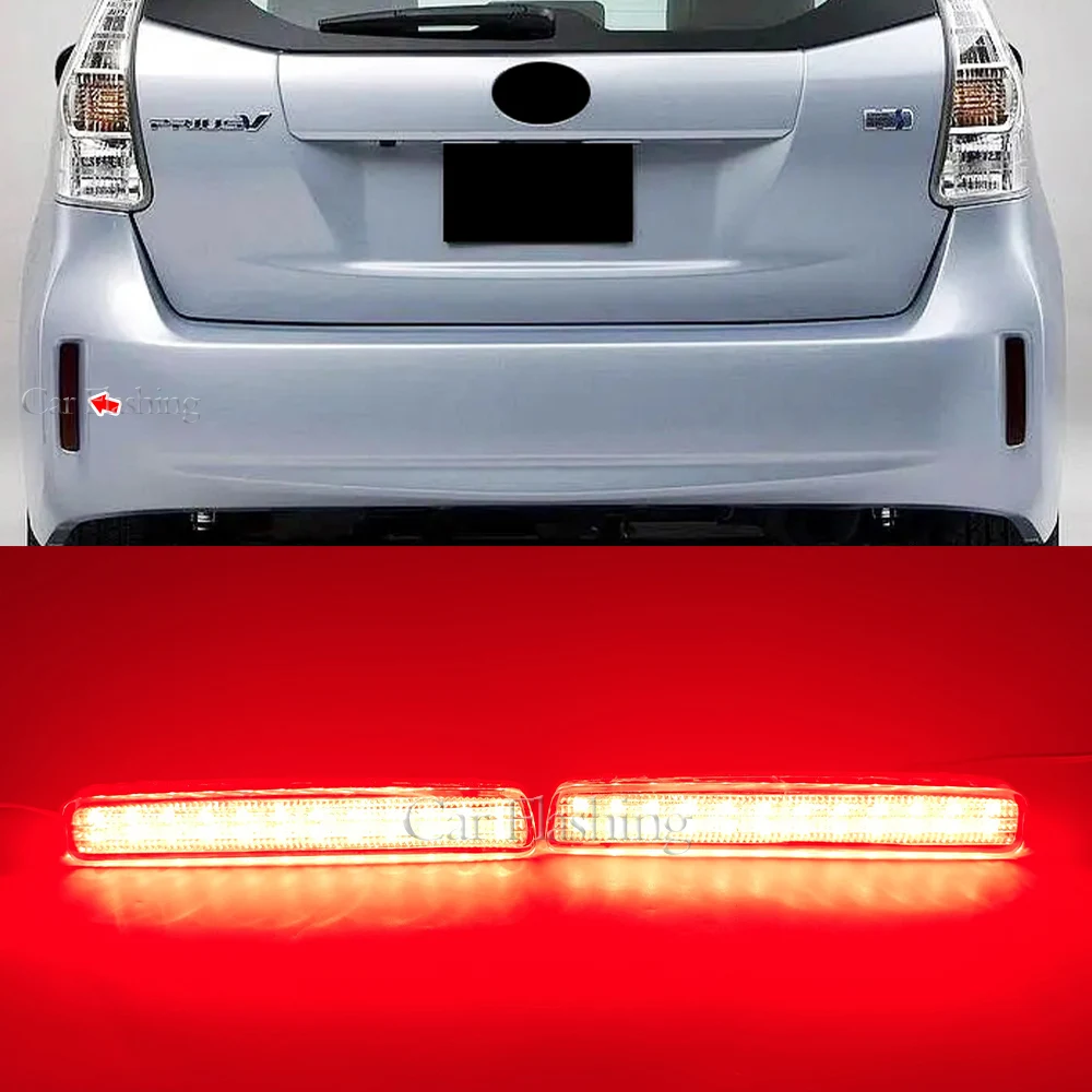 LED Rear bumper reflector light tail lamp stop light brake light For Toyota Spade Esquire NOAH/VOXY 80 Prius 40 Scion tC