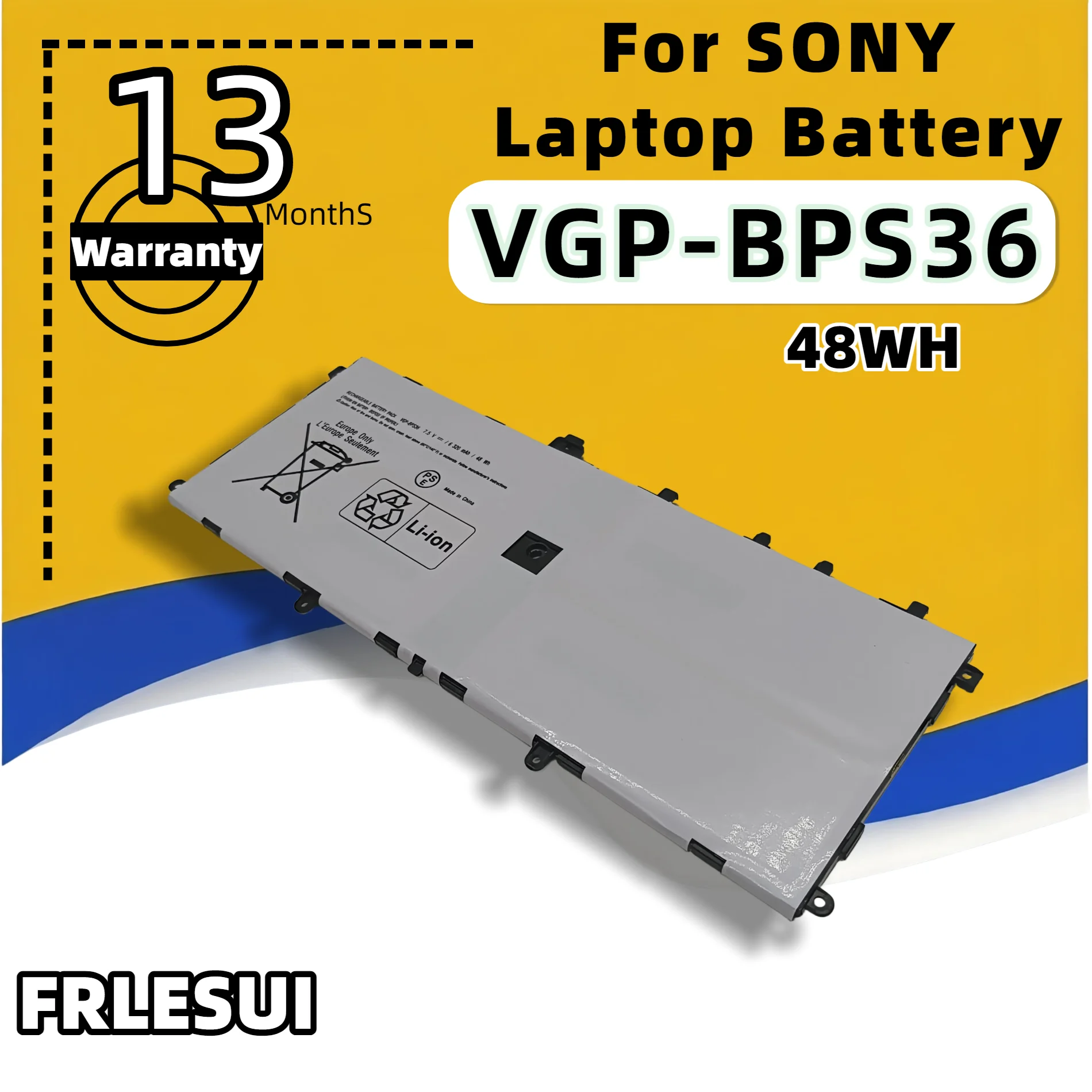 

Аккумулятор FRLESUI VGP-BPS36 для SONY Vaio Duo 13 Convertible Touch 13,3 дюйма SVD13211CG SVD132A14W SVD1321M2EW, аккумулятор высокой емкости