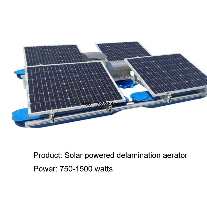 Floating Solar Powered Fish Shrimp NEW 2026 Solar Paddle Wheel Aerator Pond Oxygen Aerator for Aquaculture