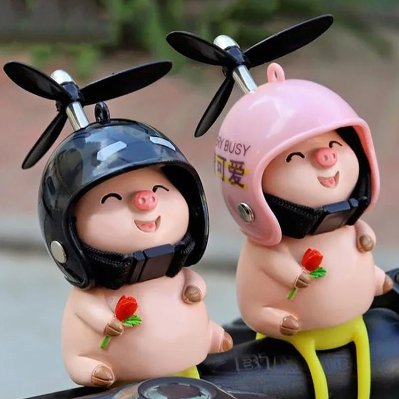 

Car Ornaments Cute Pig Design Universal Fit for Electric Motorcycles Bicycles Cars Adding A Playful and Personalized Touch