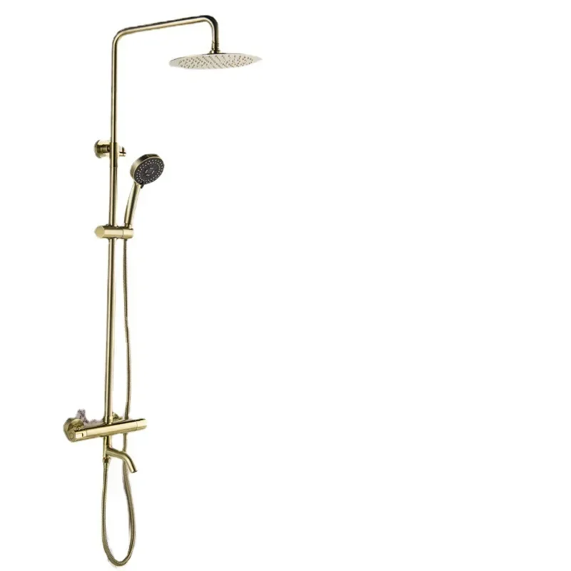 Shower set Household full copper bath pressurized woman washer room bathing rain bathing constant temperature