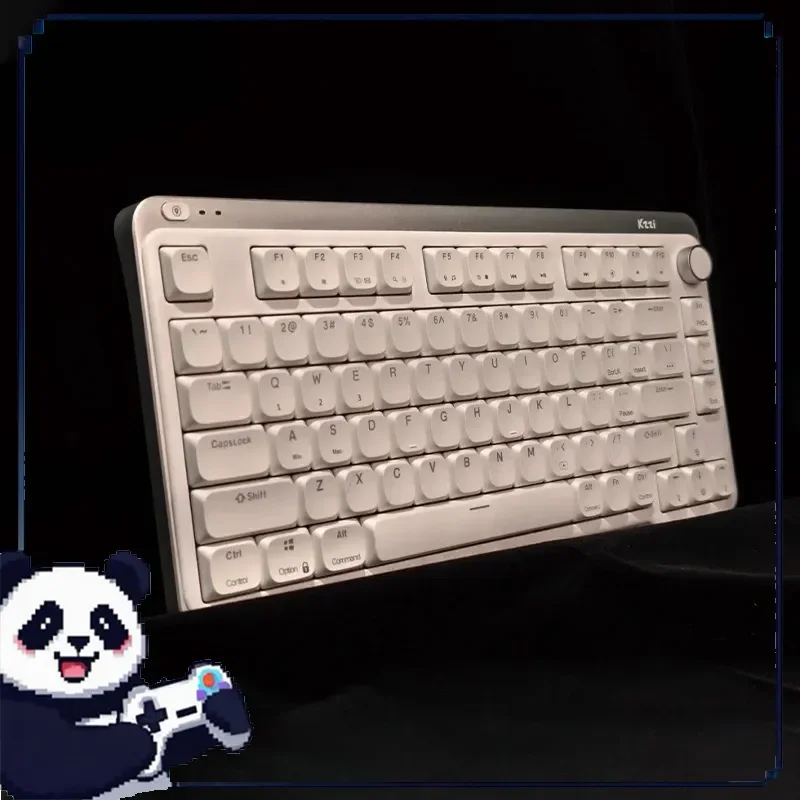 

Low Profile Switch Mechanical Keyboard Tri Mode Half Aluminum Compatible With Windows/Macos Dual System Office Gaming Keyboard