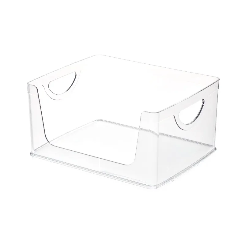 

Plastic Open-Front Cabinet and Pantry Organizing Bin, Clear
