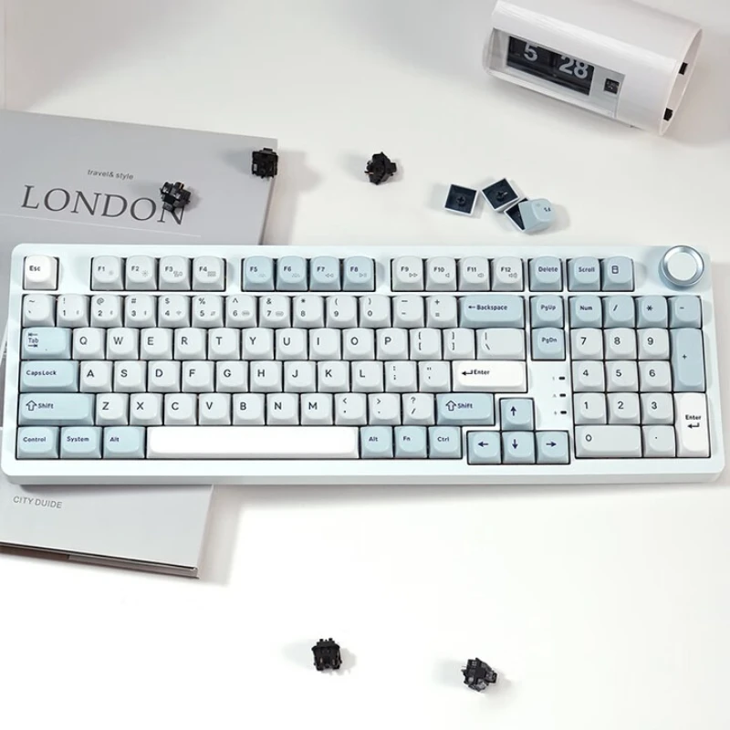 

Qinglong 4.0 Mechanical Keyboard Customized Tri-mode Hot Swap RGB Gasket Structure 8k Return Rate Gaming Mechanical Keyboard