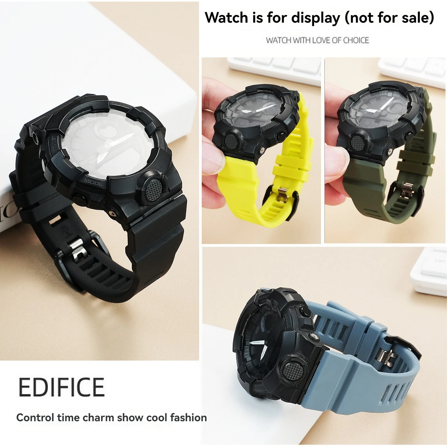 Аксессуары для ремешков для часов Casio G-Shock GBA-800/GBD-800/GMA-B800/GB серии 800, водостойкая уличная противоударная смола gba-800