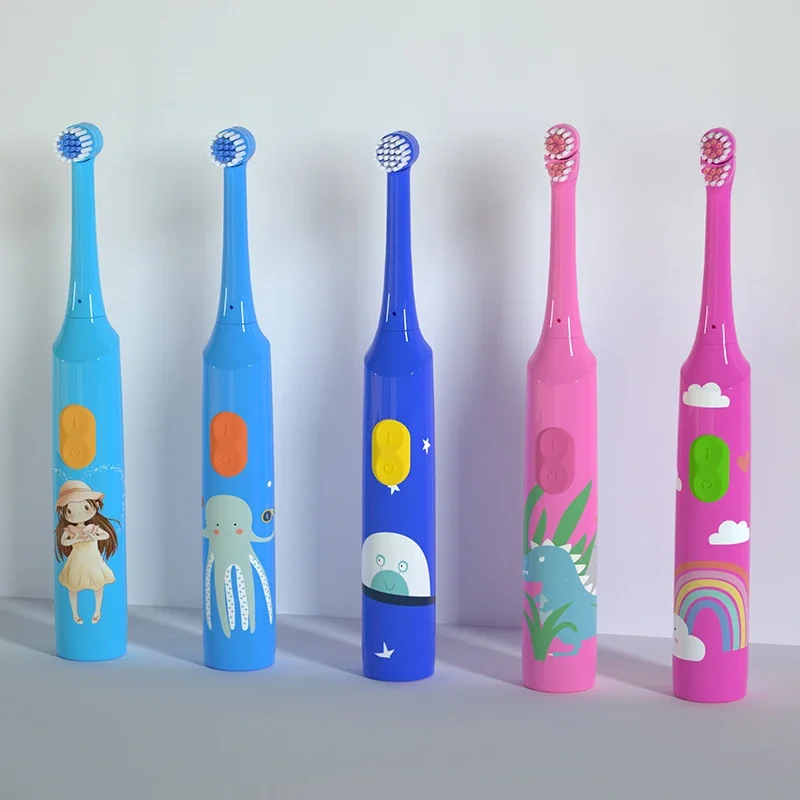 High Quality Smart Waterproof Cartoon Rotating Electric Tooth Brush Kids Electric Toothbrush For Children