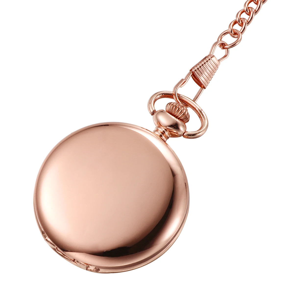 

1pc Vintage Alloy Retro Quartz Pocket Watch Long Chain Rose Timepiece Decorative Accessory For Men Women