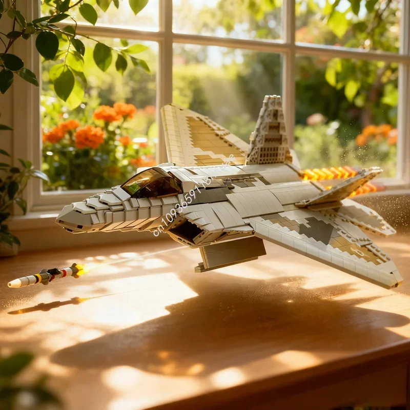 1624pcs MOC 1 Scale F Raptor Creator Experted Model Building Blocks Festival Gifts Architecture Assemble DIY Toy Idea