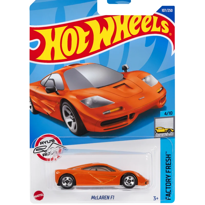 2022-107 Hot Wheels Cars McLAREN F1 1/64 Metal Die-cast Model Collection Toy Vehicles