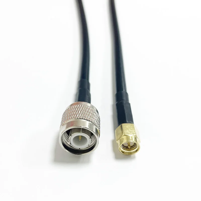 SMA to TNC Cable RG58 SMA Male Plug to TNC Male Low Loss Extension RF Coax Adapter Cable 50 ohm for Wireless LAN Devices
