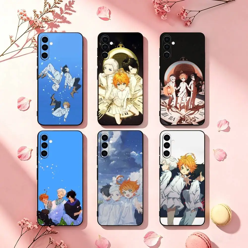 The Promised Neverland Anime Phone Case For Samsung Galaxy A73,A72,A71,A70,A53,A52,A51,Soft Silicone Black Cover