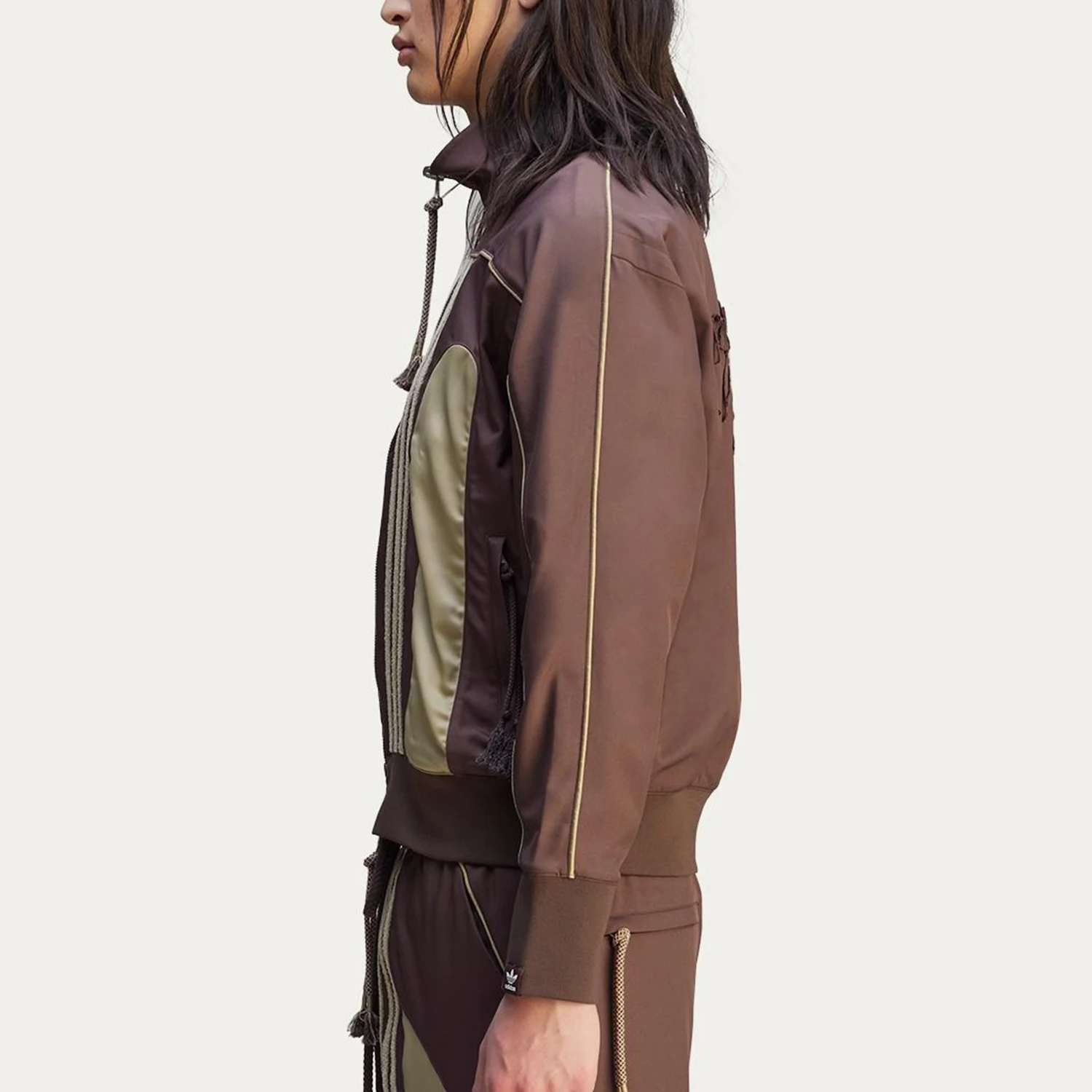 Jaqueta esportiva masculina Adidas Originals com zíper e gola alta JN0740