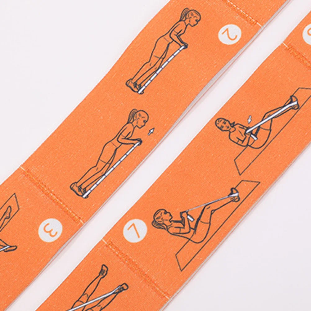 

Durable Yoga Stretch Belt Lightweight Portable Fitness Elastic Band for Daily Workout and Physical Therapy Yellow