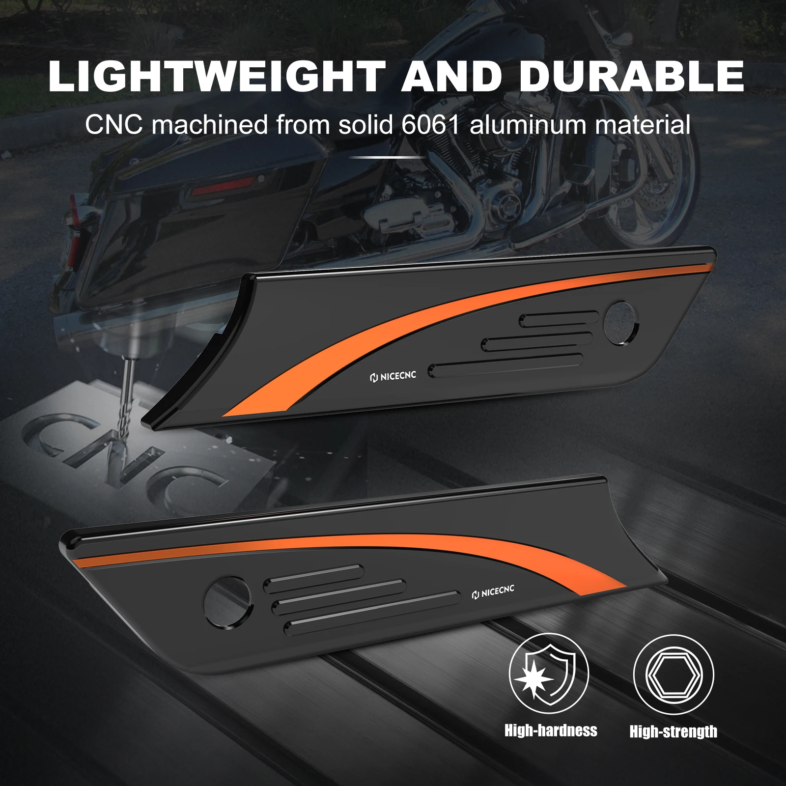 أغطية مزلاج السرج لـ Harley Street Glide FLHX FLHXS 2014-2023 Road King FLHP FLHR 2014-2022 Road Glide FLTRX 2015-2023