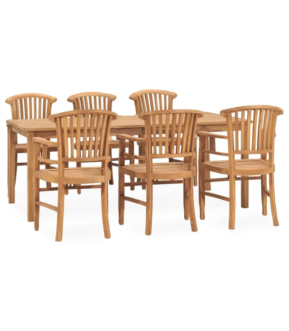 Garden sets garden dining set 7 pieces teak solid wood