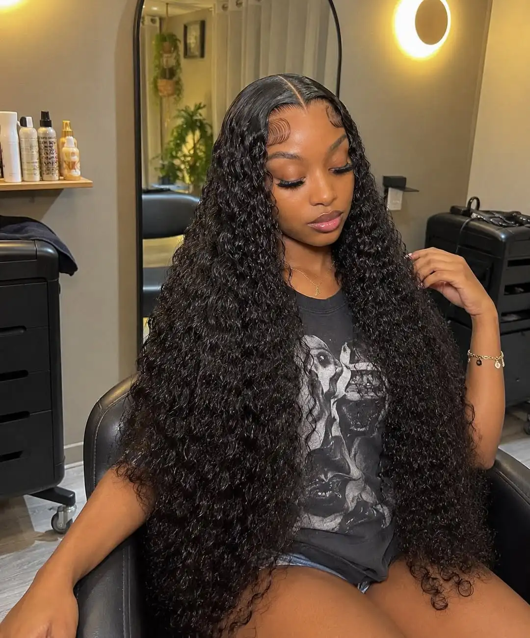 250 Density Curly Wigs Human Hair  13x6 HD Lace Frontal Wig 5x5 Wear Go Glueless  Lace Front Human Hair Wigs 13x4 Pre Plucked Human Hair Wigs For Black Women on Sale