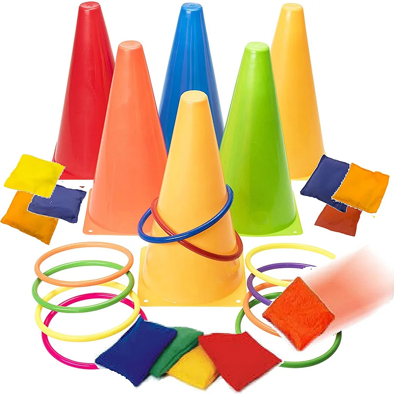 Parent-child Throwing Ring Game Cone Throwing Game Tossing Ring Game Indoor And Outdoor Fun Children's Educational Toys