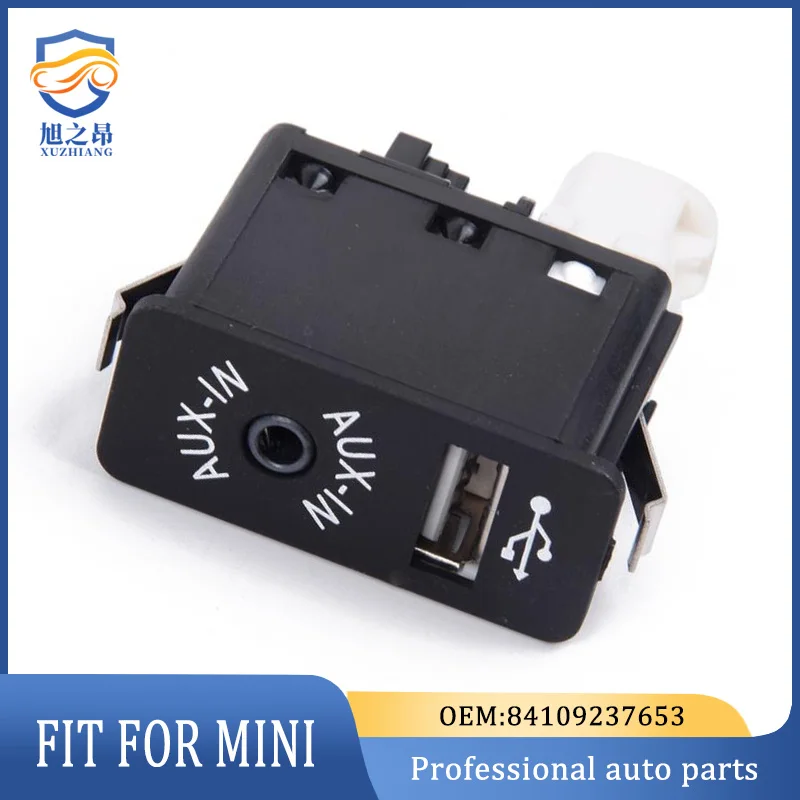 84109237653 Input Socket Switch For MINI R56 For MINI Cabrio R57 1PC AUX USB For BMW E81 E87 E90 F10 F12 E70 E82 F10