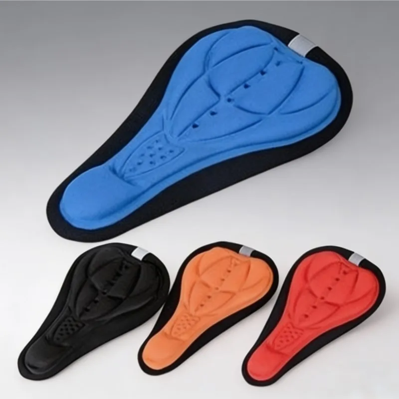 Bike 3D Seat Cover Bicycle Silicone Gel Saddle Pad Padded Soft Cushion Comfort EVA Anti Friction Seat Saddle Covers Cycling Part