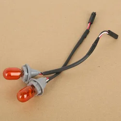 Motorcycle 2PCS Front Turn Signal Lights Bulbs For Honda Goldwing GL1800 2006-2011 Orange Clear