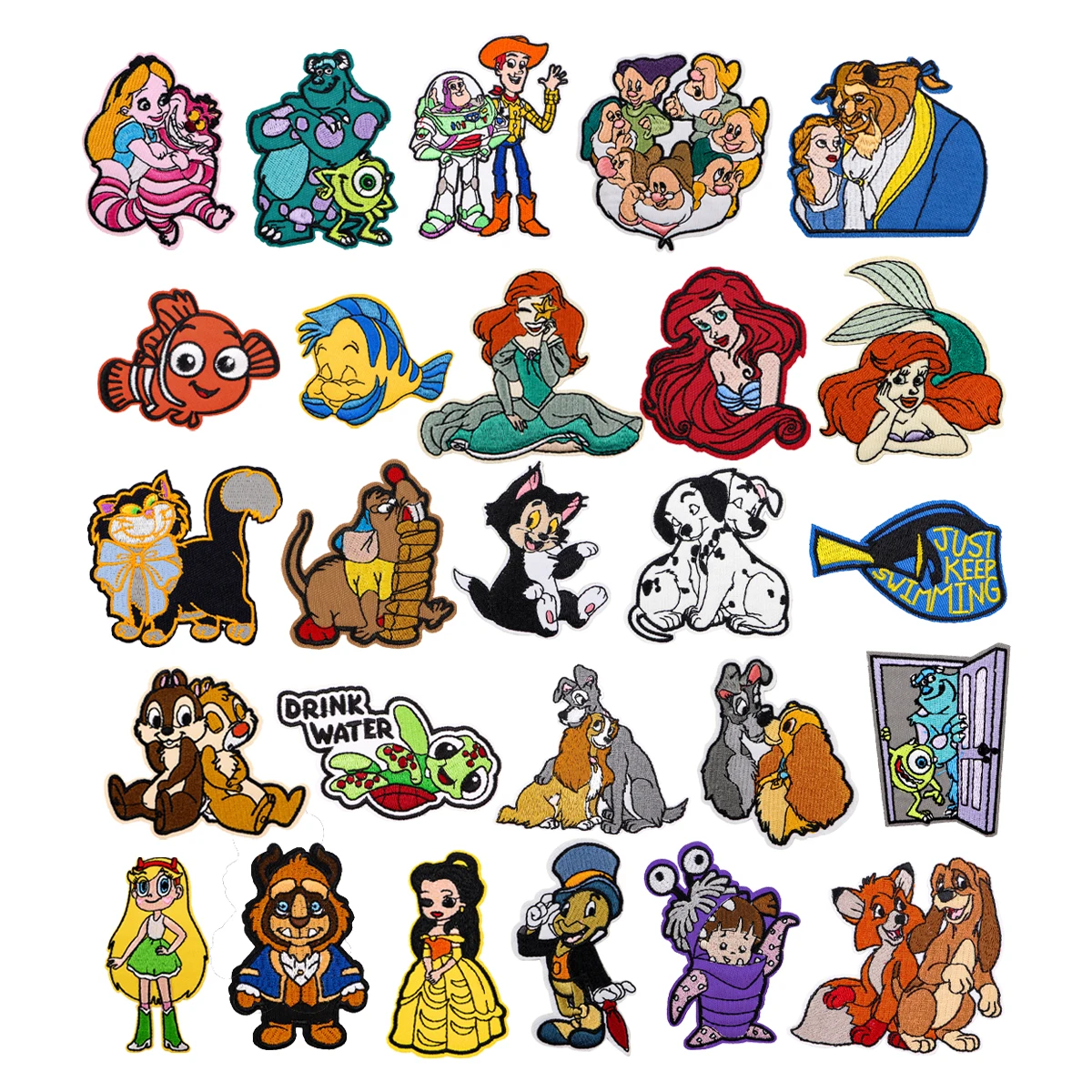 

Classic Anime Figures Embroidered Patches for Clothing Jackets Cartoon Patch DIY Iron on Patches Applique Accessories Stickers