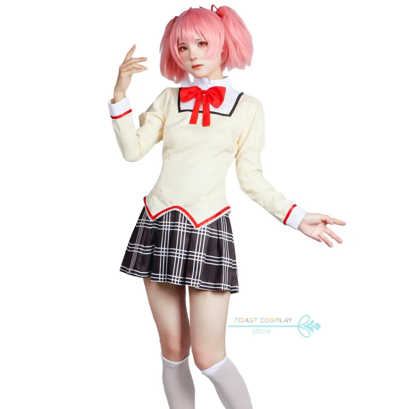 Madoka Cosplay Anime Puella Magi Madoka Magica Cosplay Costume Homura Sayaka Kyoko Mami Cos Halloween Party Sexy Women Uniform