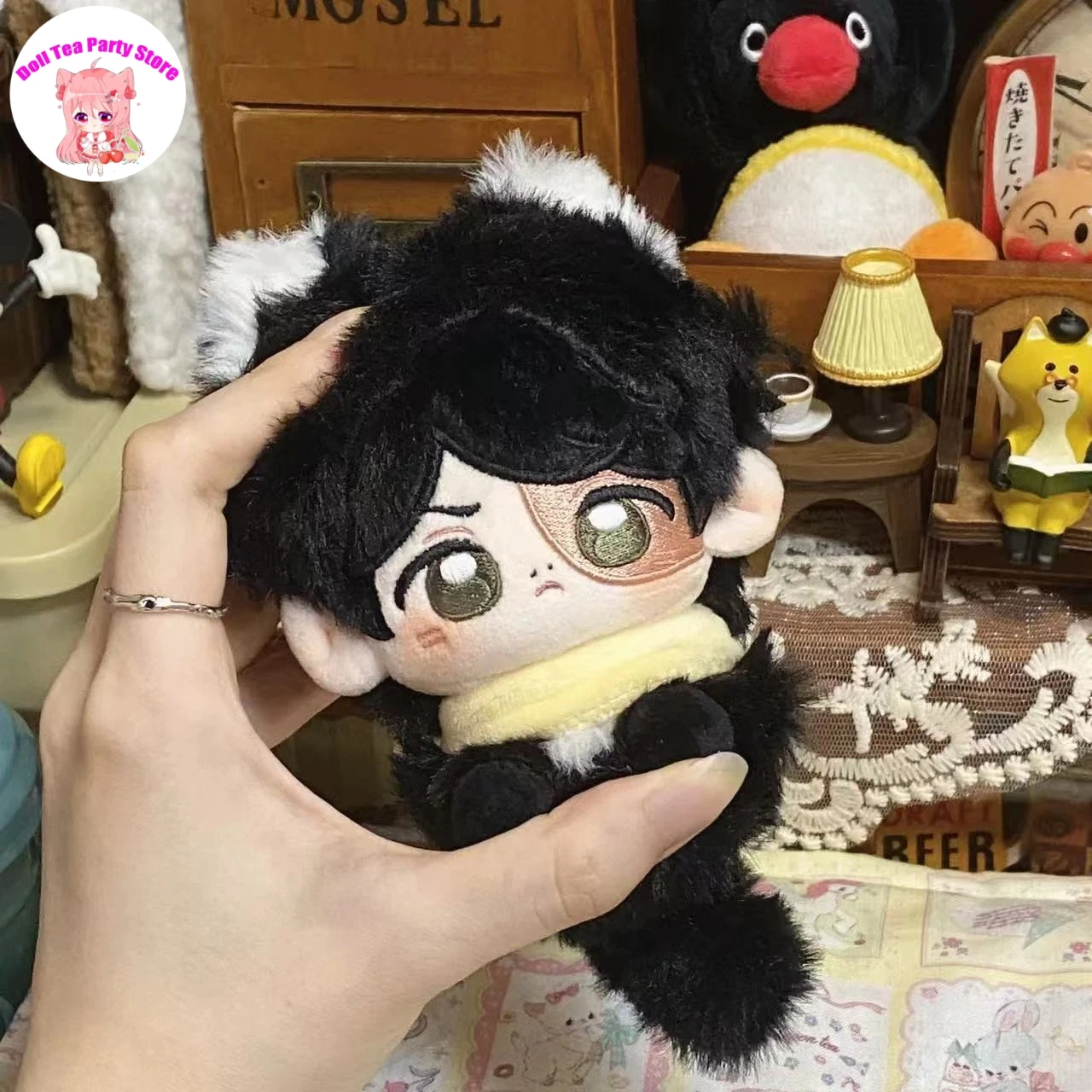 

Anime Identity Ⅴ Norton Campbell Prospector Cute Little Cat Plush Cotton Doll 10CM Bag Pendant Toys Plushie Birthday Gift